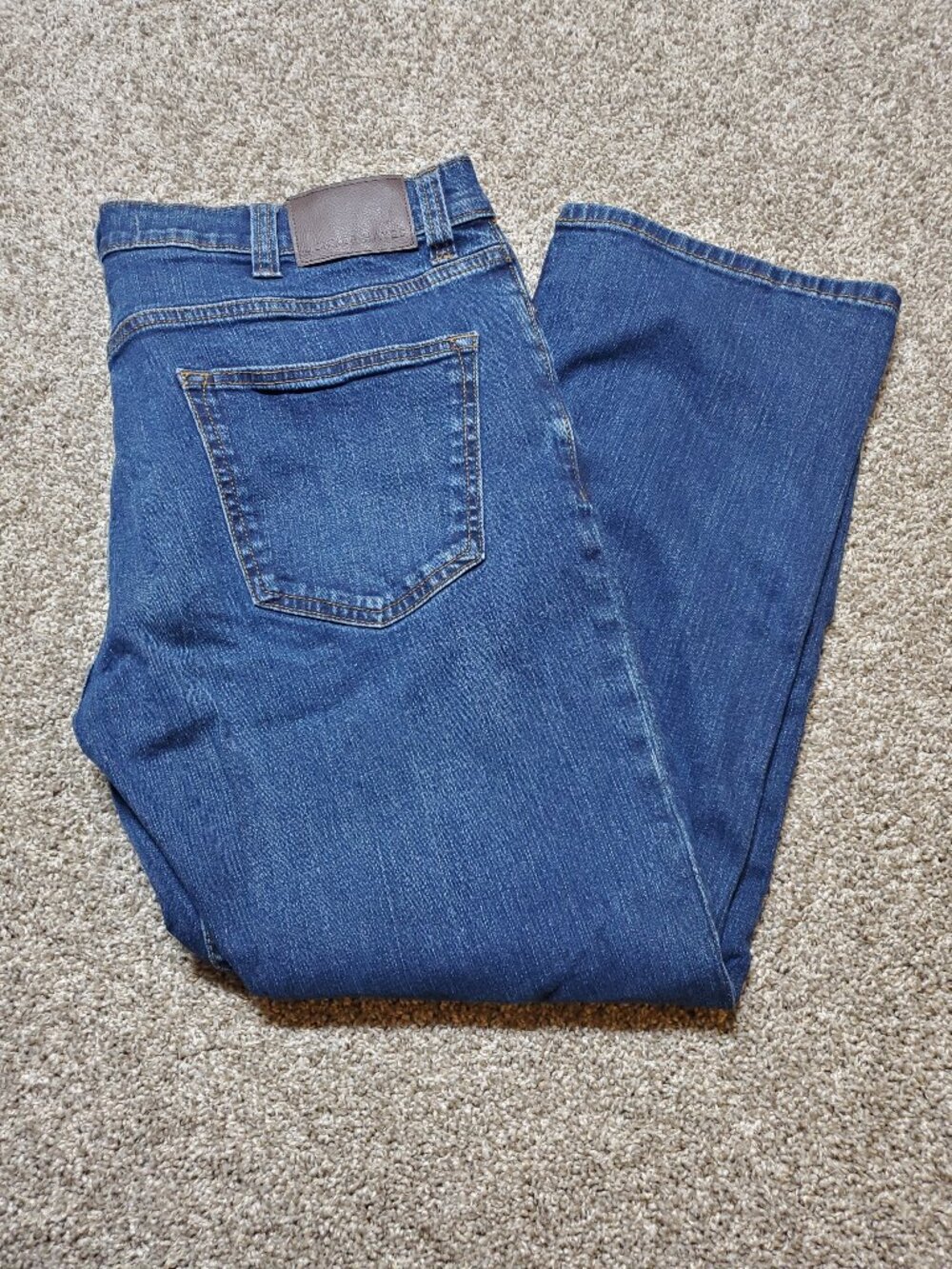 Denver Hayes Men's Jeans 36x28 (36x27) Dark Blue Wash